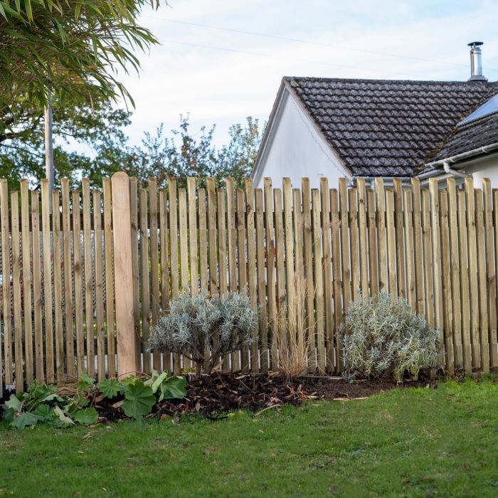 Forest Pressure Treated Contemporary Picket Fence Panel 6ft x 3ft (1.83m x 0.9m) - Pack of 4
