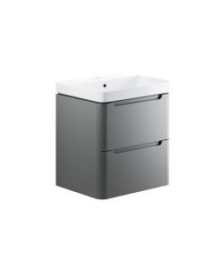 Stanton 2 Drawer Wall Hung Unit & Basin H662 x W605 x D460mm