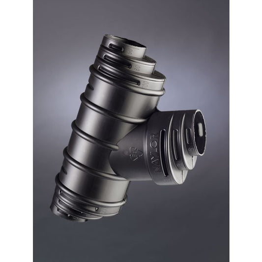 Naylor Land Drain Universal Multi Junction - 60/80/100mm - Black