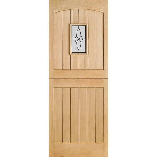 Cottage Oak External Door - Stable 1L Lead DG 1981 x 762mm OCOTTSTA30