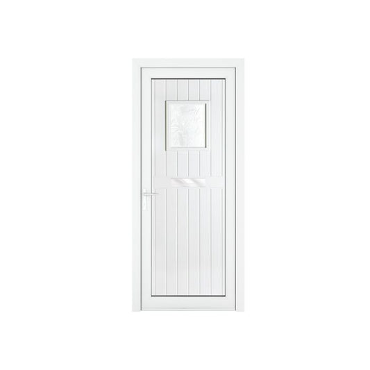 Crystal Chatsworth uPVC Front Door with Small Square Glass (Right Hand) 920 x 2090mm - White