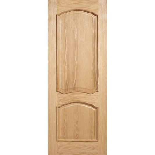 Louis Solid Core Internal Door - Unfinished - RM2S 1981 x 762mm Oak OLOURMS30