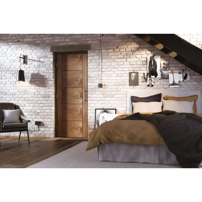 Vancouver Solid Core Internal Fire Door - Prefinished - 1981 x 838mm Walnut WALVANFC33