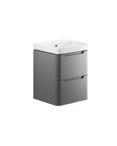 Stanton 2 Drawer Wall Hung Unit & Basin H662 x W500 x D460mm