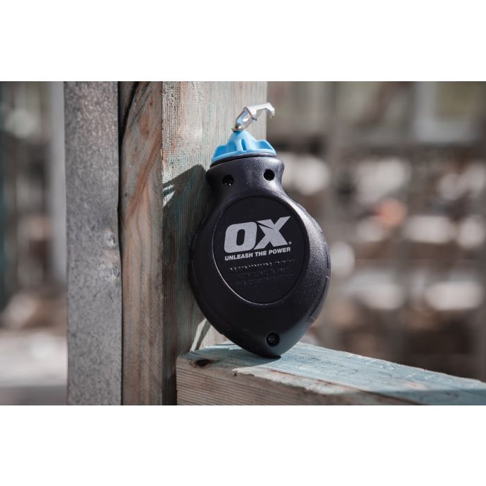 Ox Pro Aluminium Kevlar Chalk Line Reel & Refill