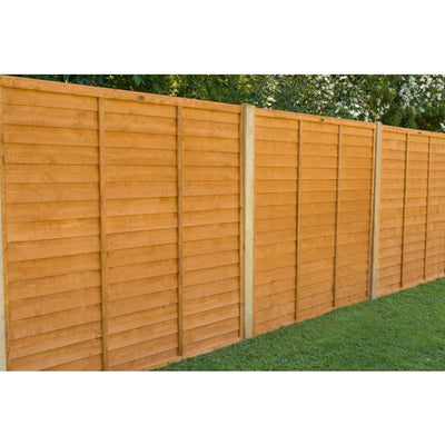 Forest Overlap Fence Panel 6ft x 6ft (1.83m x 1.83m) - Pack of 3
