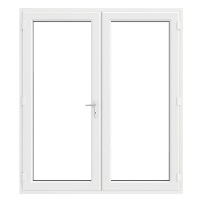 Crystal uPVC French Door (Left Hand Master) incl. 150mm Cill 1790 x 2090mm Clear - White