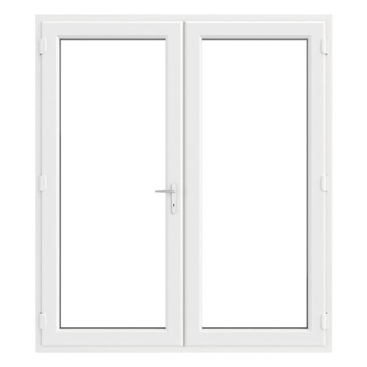 Crystal uPVC French Door (Left Hand Master) incl. 150mm Cill 1690 x 2090mm Clear - White