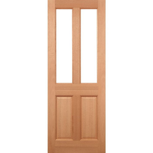 LPD Malton 2L Glazed M&T External Door 1981 x 838mm Unfinished Hardwood