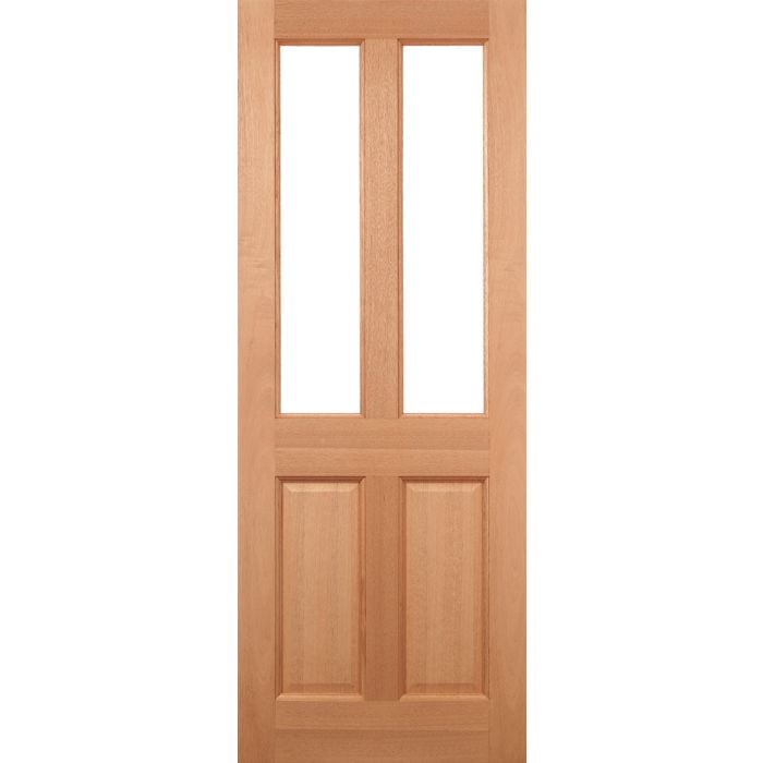 LPD Malton 2L Glazed M&T External Door 1981 x 838mm Unfinished Hardwood