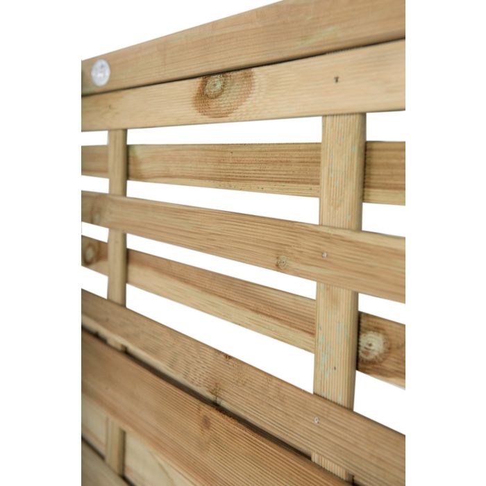 Forest Decorative Kyoto Fence Panel 1.8m x 1.8m Treated Timber (Pack of 3)