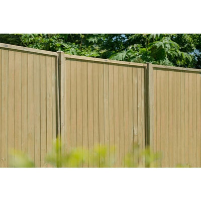 Forest Vertical T&G Fence Panel 6ft x 6ft (1.83m x 1.83m) Treated Timber (Pack of 5)