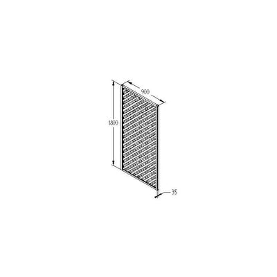 Forest Rosemore Lattice 180 x 90cm Treated Timber (Pack of 4)