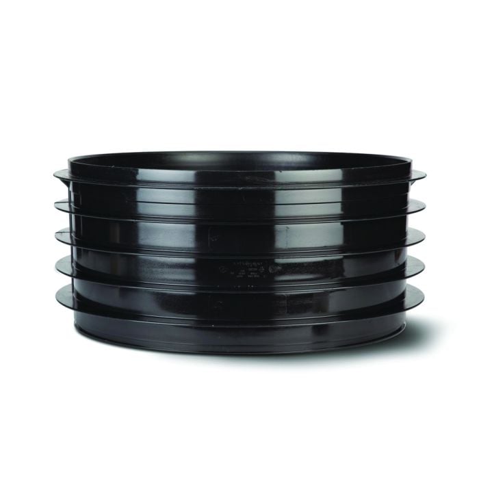 Polypipe Side Riser 460mm dia/215mm high - Black - UG431