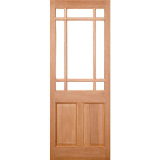 LPD Warwick 9L Unglazed M&T External Door 1981 x 762mm Unfinished Hardwood