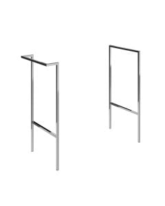 Fontmell Optional Frame with Integrated Towel Rail - Chrome