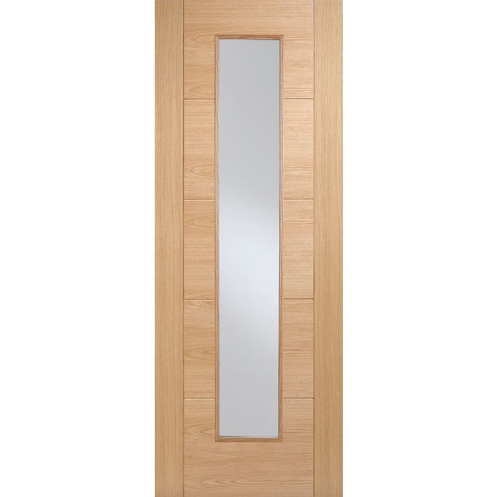 Vancouver Solid Core Internal Door - Prefinished - Long Light 1981 x 686mm Oak OVANLL27