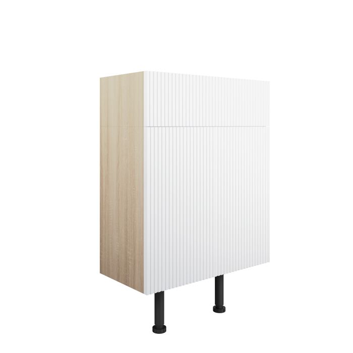 Parkstone 2 Door Basin Unit (Basin Not Included) 600mm - Matt White