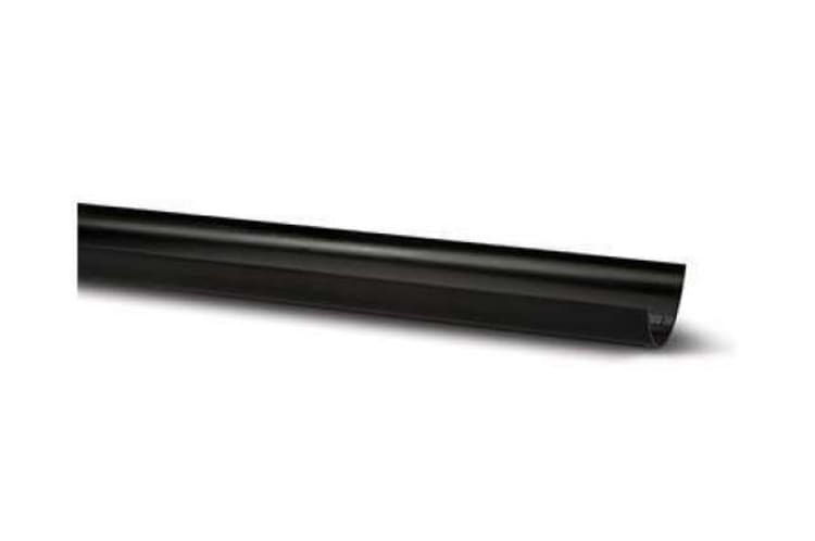 112mm Half Round Gutter Black 2m – Durable & Reliable Rainwater Solution