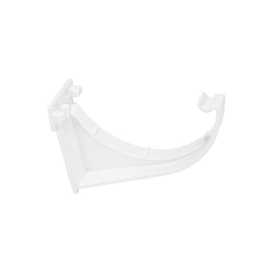 112mm Half Round Multi Fix Fascia Bracket White – Secure Gutter Support