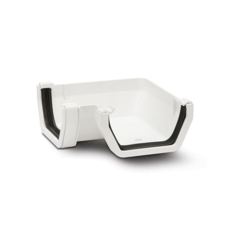 114mm Square Angle 90 Degree White – Efficient Rainwater Redirection
