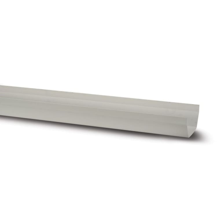114mm Square Gutter White 4m – Efficient Rainwater Collection