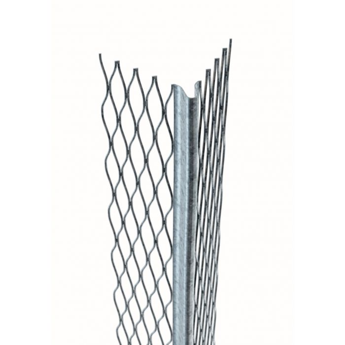 12-19mm Plaster Angle Bead - 5x53mm x 3m - Stainless Steel