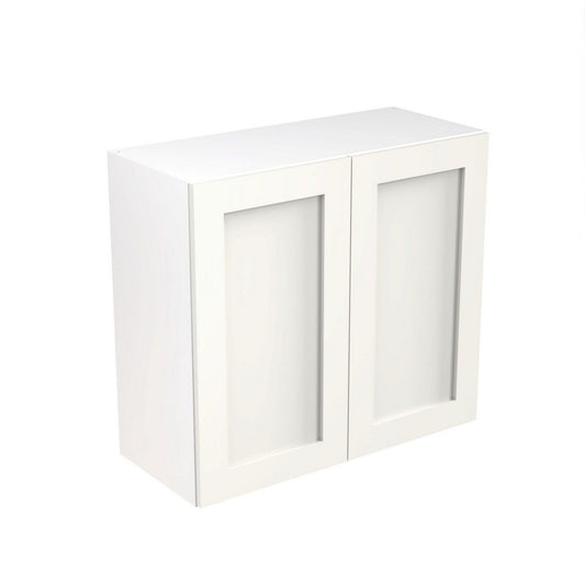 KitchenKit Flatpack Shaker Wall Cabinet 800mm - Ultra Matt White