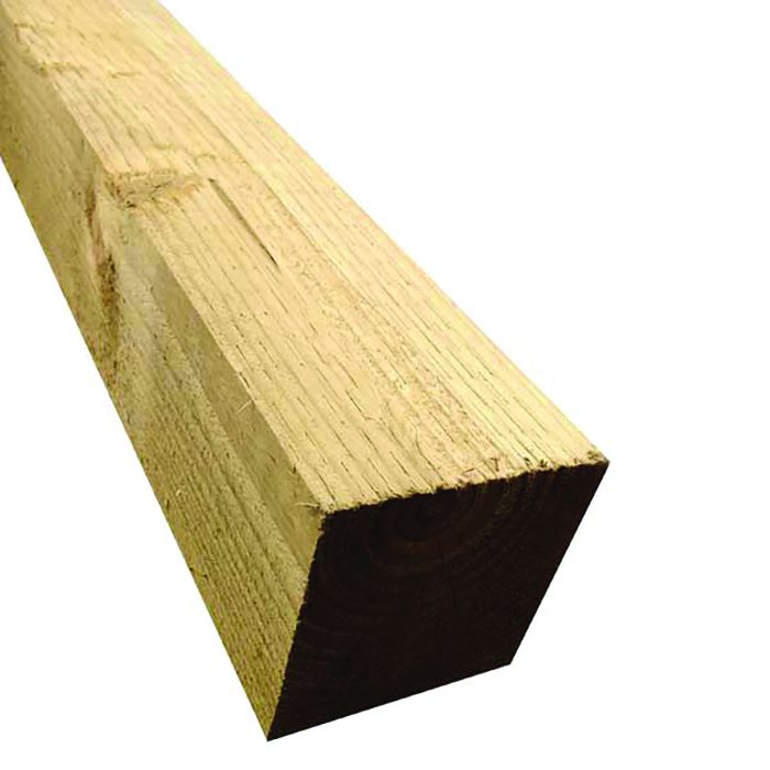 UC4 Treated Fence Post 100 x 100mm Nominal 3.6mtr Green