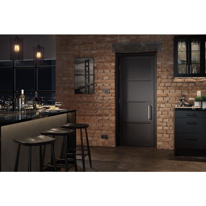 LPD Chelsea 4P Door 1981 x 762mm Primed Plus Black