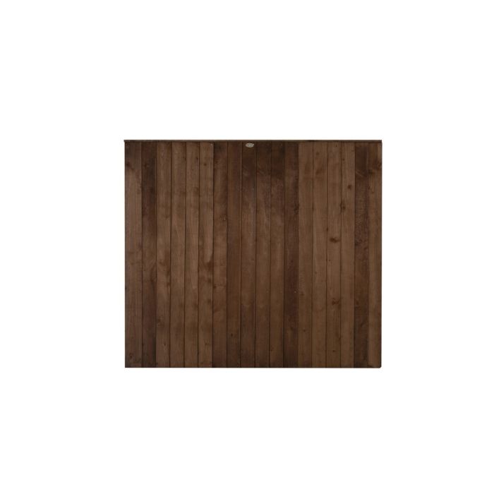 Forest Pressure Treated Closeboard Fence Panel 6ft x 5ft (1.83m x 1.52m) Brown - Pack of 3