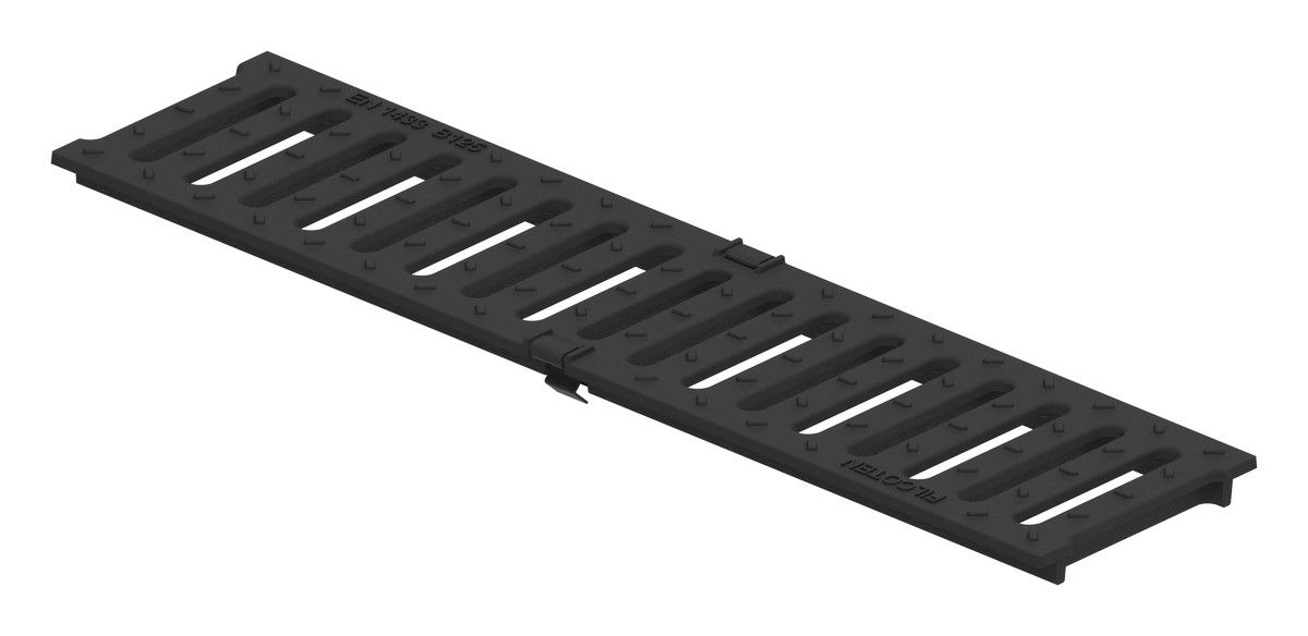 NW100 Self Channel 1000mm with B125 Ductile Iron Heelsafe Grate