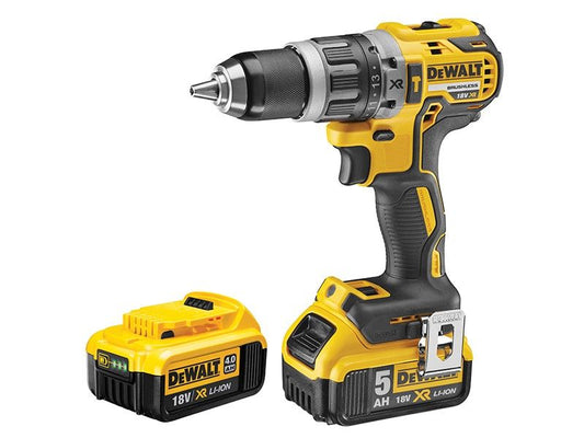 DeWalt DCD796P2-GB XR Brushless Combi Drill 18V 2 x 5.0Ah Li-ion