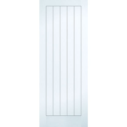 LPD Textured Vertical 5P Internal Door 1981 x 610mm Primed White Composite