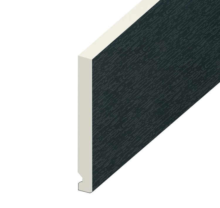 16mm Flat Grey Fascia Board 400mm x 5m – Modern & Durable Roof Edge Solution