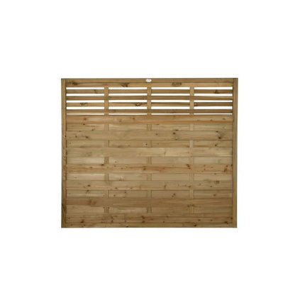 Forest Decorative Kyoto Fence Panel 1.8mtr x 1.5mtr - Treated Timber (Pack of 3)