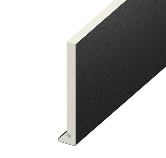 18mm Plain Black Ash Fascia Board 175mm x 5m – Sleek & Durable Roof Edge Finish