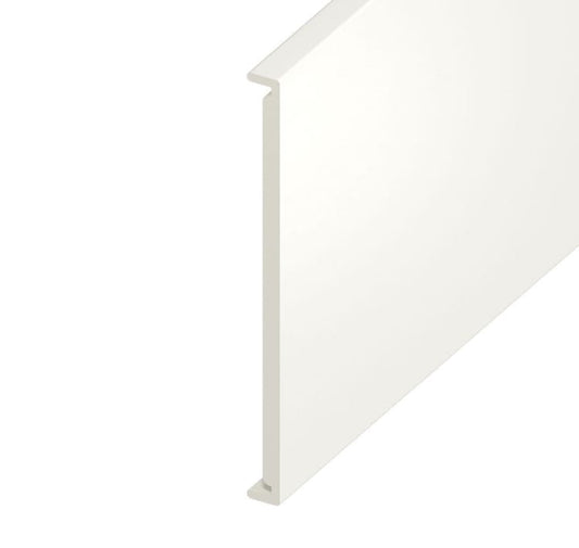 18mm Plain White Ash Double Fascia Board 450mm x 5m – Durable & Modern Roof Edge Solution