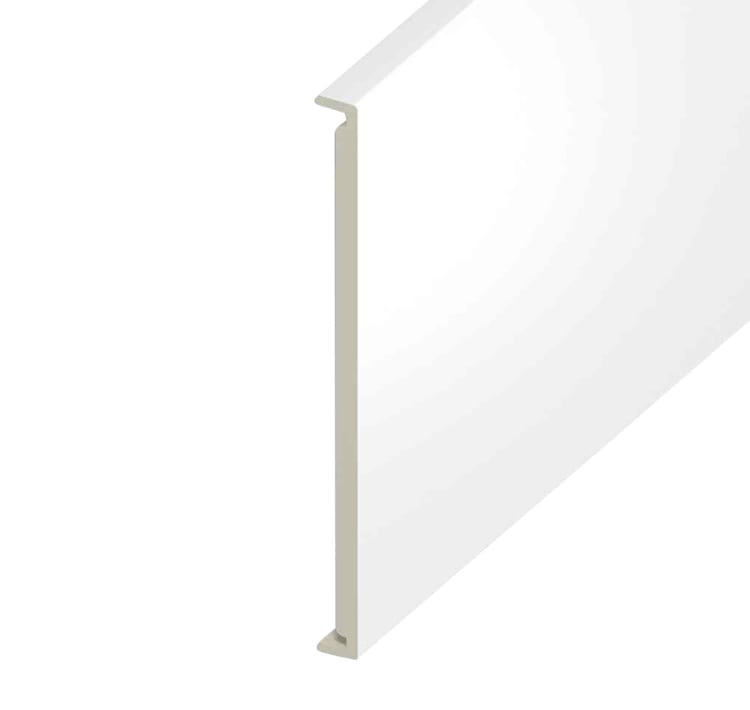 18mm Plain White Double Fascia Board 450mm x 5m – Durable & Professional Roof Finish