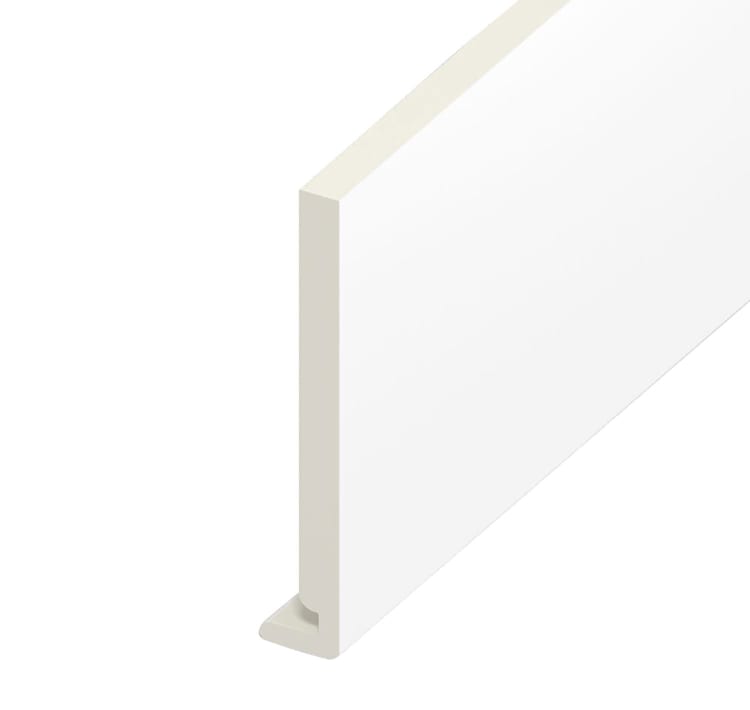 18mm Plain White Fascia Board 225mm x 5m – Durable & Stylish Roof Finish