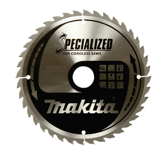 Makita Cordless Circular Saw TCT Blade 190mm x 2mm Kerf - 30mm Bore x 24T