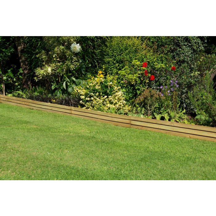Forest Slatted Edging 1.2m - Pack of 3
