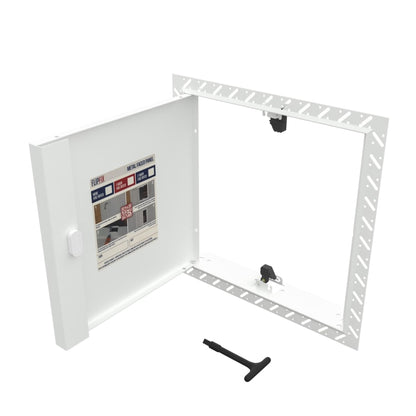1 Hour Fire Rated White Beaded Frame Metal Access Panel 600mm x 600mm – Safe Ceiling & Wall Access