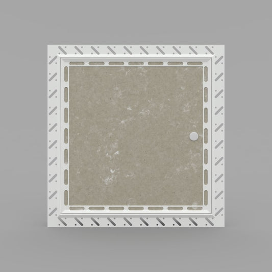 1 Hour Fire Rated White Beaded Frame Plasterboard Access Panel 150mm x 150mm – Safe Ceiling & Wall Access