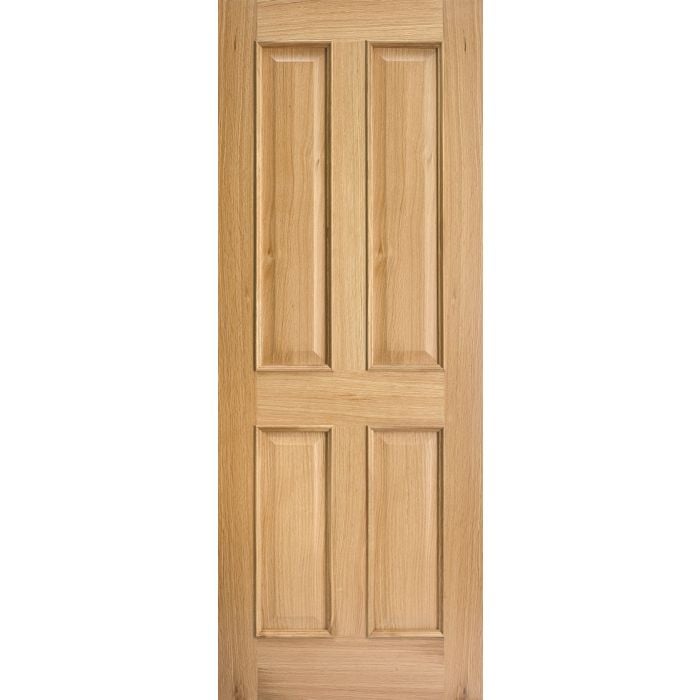 Regency Solid Core Internal Fire Door - Unfinished - 4P RM2S 1681 x 838mm Oak FCOREG4PRM33