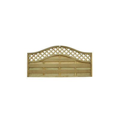 Forest Decorative Europa Prague Fence Panel 1.8m x 1.2m Treated Timber (Pack of 4)
