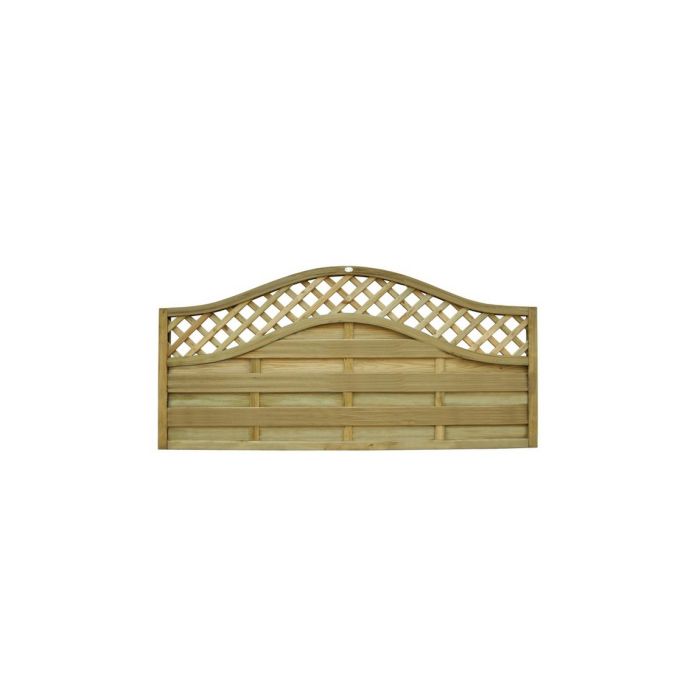 Forest Decorative Europa Prague Fence Panel 1.8m x 0.9m Treated Timber (Pack of 4)