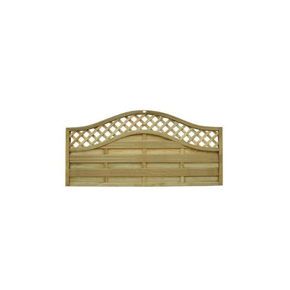 Forest Decorative Europa Prague Fence Panel 1.8m x 0.9m Treated Timber (Pack of 4)