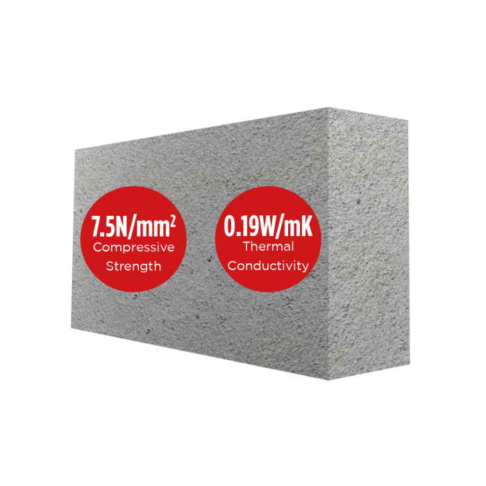 Mannok Seven Aircrete Coursing Block (B7) 215mm x 100mm x 65mm