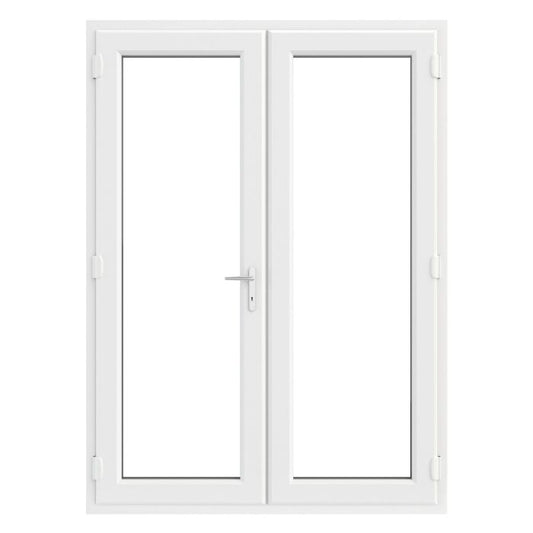 Crystal uPVC French Door (Left Hand Master) incl. 150mm Cill 1590 x 2090mm Clear - White
